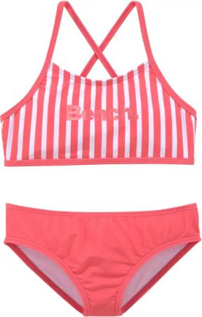 Bench. Bustier-Bikini mit trendigen Streifen