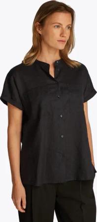 Tommy Hilfiger Kurzarmbluse ESS LINEN COLLARLESS