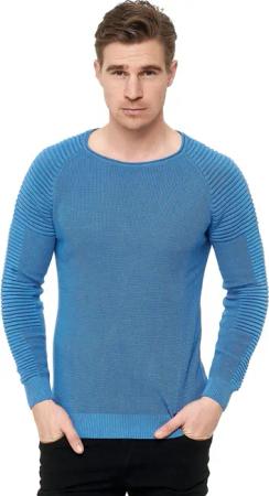 Rusty Neal Strickpullover mit modernem Rundhalsausschnitt