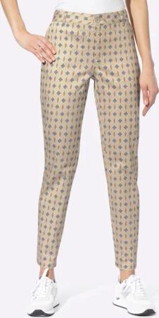 heine Jerseyhose Druck-Hose Innenbeinlänge ca.71 cm
