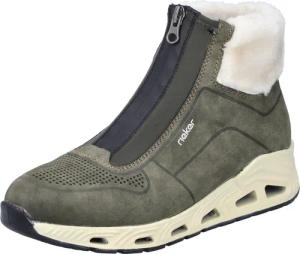 Rieker Sneaker, Freizeitschuh, Schlupfboots mit Vorder-Reißverschluss