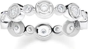 THOMAS SABO Fingerring Kreise mit weißen