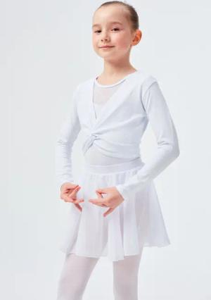 tanzmuster Crop-Top Langarm Ballett Top Mia
