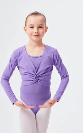 tanzmuster Crop-Top Langarm Ballett Top Mia