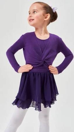 tanzmuster Crop-Top Langarm Ballett Top Mia