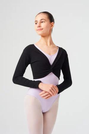 tanzmuster Crop-Top Langarm Ballett Top Mia