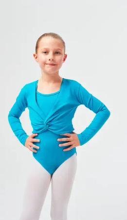 tanzmuster Crop-Top Langarm Ballett Top Mia