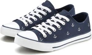 LASCANA Sneaker mit Ankerprint, Schnürhalbschuh, Freizeitschuh