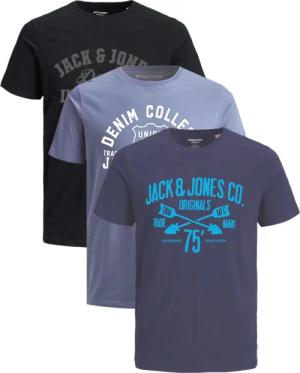 Jack & Jones Print-Shirt Bequemes Slimfit
