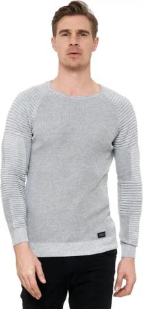 Rusty Neal Strickpullover mit modernem Rundhalsausschnitt