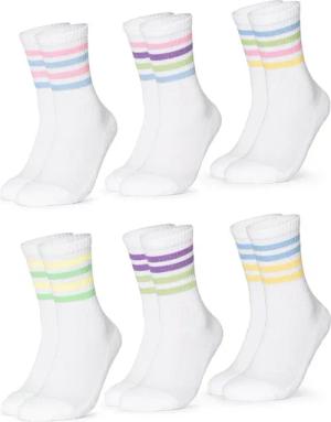 OCCULTO Sportsocken Damen Retro Tennis Socken