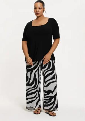 YOEK Bootcuthose Damen Hose mit Druck