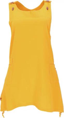 Guru-Shop Midikleid Latzrock, oversize Trägerkleid, Latzkleid,..