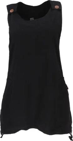Guru-Shop Midikleid Latzrock, oversize Trägerkleid, Latzkleid,..