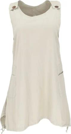 Guru-Shop Midikleid Latzrock, oversize Trägerkleid, Latzkleid,..