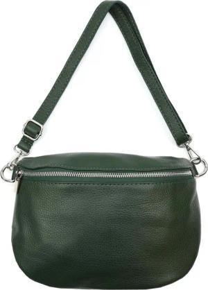 ITALYSHOP24 Bauchtasche Damen Leder Gürteltasche Hüfttasche