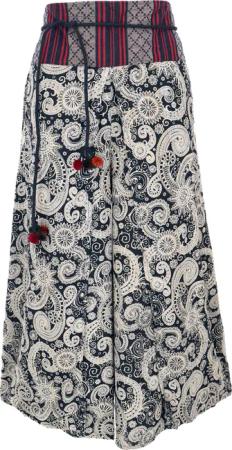 Guru-Shop Relaxhose Palazzohose, offene Boho Sommerhose,