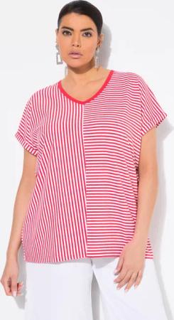 Ulla Popken T-Shirt Shirt Ringelmix Oversized