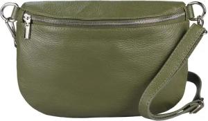 ITALYSHOP24 Bauchtasche Damen Leder Gürteltasche Hüfttasche