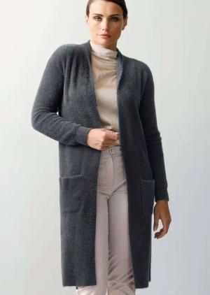 Alba Moda Strickjacke Strickjacke in weicher