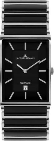 Jacques Lemans Keramikuhr York 1-1593.1A, Quarzuhr,