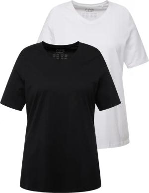 Ulla Popken T-Shirt T-Shirts 2er-Pack V-Ausschnitt
