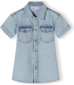 MINOTI Jeanskleid Hemdkleid mit kurzen Ärmeln