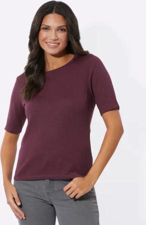 Sieh an! Strickpullover Kurzarmpullover