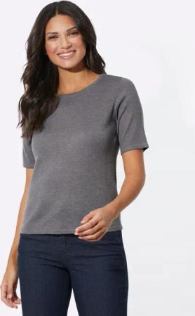 Sieh an! Strickpullover Kurzarmpullover
