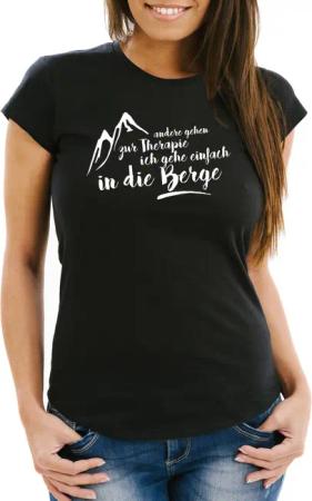 MoonWorks Print-Shirt Damen T-Shirt Wandern andere