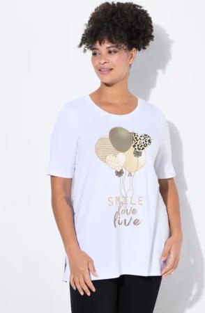 MIAMODA Longshirt T-Shirt A-Linie Luftballon-Motiv