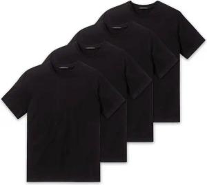 Schiesser T-Shirt Essentials (4-tlg) Rundhals-Ausschnitt