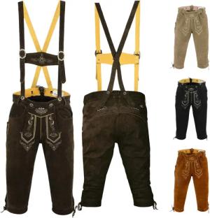 German Wear Trachtenlederhose GW822 Kniebundhose trachtenhose