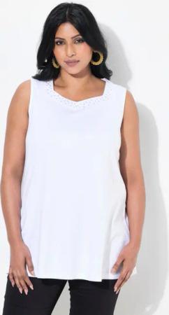 Ulla Popken Longtop Top A-Linie Herzausschnitt