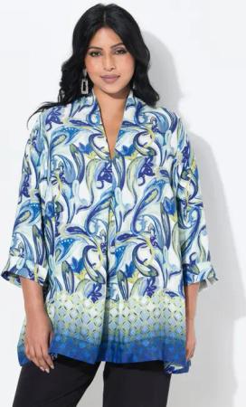 Ulla Popken Tunika Tunika Paisley A-Linie