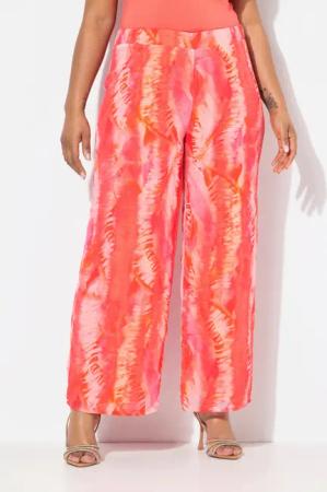 Ulla Popken Schlupfhose Chiffonhose doppellagig weites