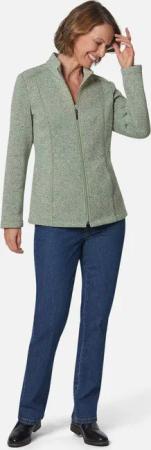 GOLDNER Fleecejacke Kurzgröße: Kuschelweiche Strickfleece-Jacke