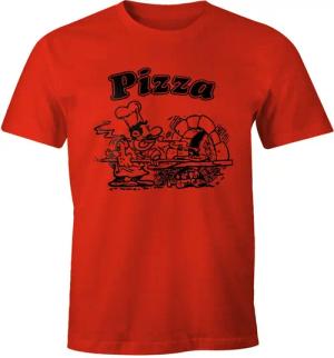 MoonWorks Print-Shirt Pizza Shirt Schachtel Motiv