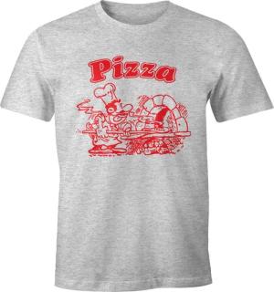 MoonWorks Print-Shirt Pizza Shirt Schachtel Motiv