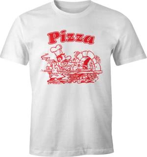 MoonWorks Print-Shirt Pizza Shirt Schachtel Motiv