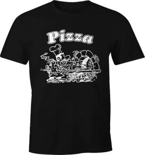 MoonWorks Print-Shirt Pizza Shirt Schachtel Motiv