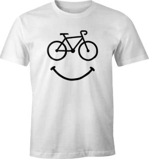 MoonWorks Print-Shirt Fahrrad Herren T-Shirt Smile