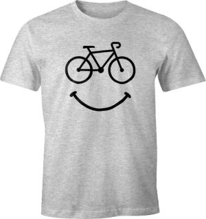 MoonWorks Print-Shirt Fahrrad Herren T-Shirt Smile