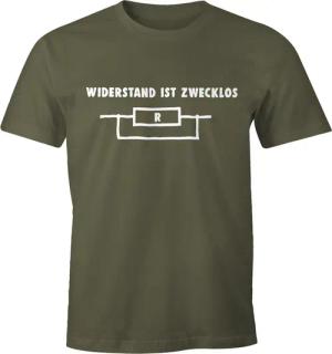MoonWorks Print-Shirt Widerstand ist zwecklos Shirt
