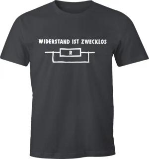 MoonWorks Print-Shirt Widerstand ist zwecklos Shirt