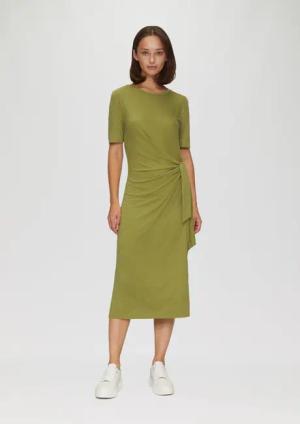 s.Oliver Maxikleid Midikleid aus Jersey mit