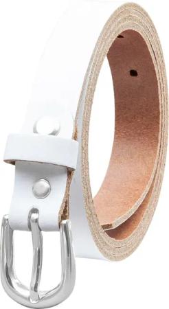 COLOGNEBELT Ledergürtel OM18-SL-Weiss MADE IN GERMANY,