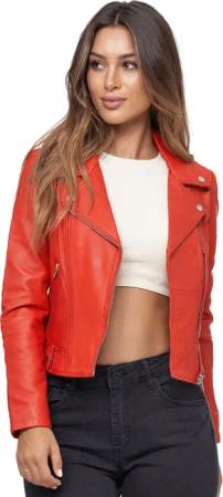 Tazzio Lederjacke F507 Biker Look mit