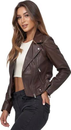 Tazzio Lederjacke F507 Biker Look mit