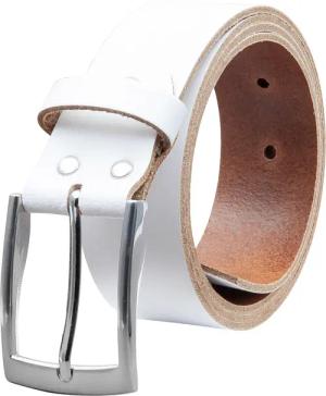 COLOGNEBELT Ledergürtel OM421-SL-Weiss MADE IN GERMANY,